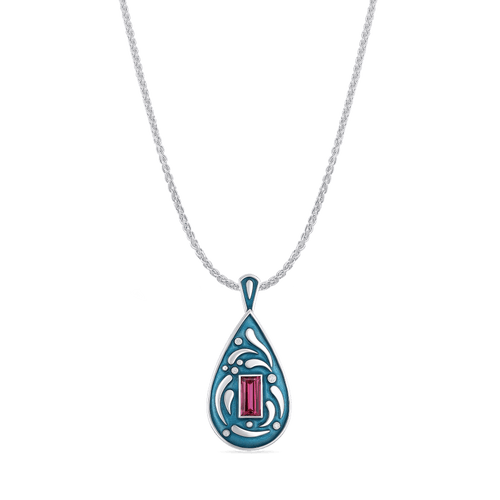 Splash Pendant Catherine Best Dev Pendant on 18in spiga chain