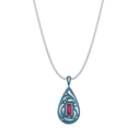 Splash Pendant Catherine Best Dev Pendant on 18in spiga chain