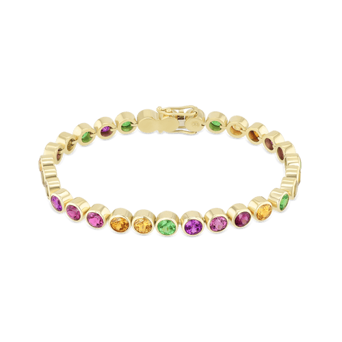 Garden of Eden Bracelet Catherine Best Dev Bracelet with Mixed Garnets