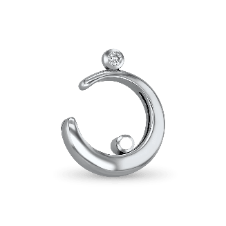 Cradle of Love Pendant - 9ct White Gold - With Chain Catherine Best