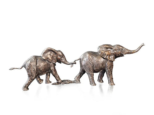 Richard Cooper Follow The Leader Solid Bronze Sculpture Catherine Best Dev