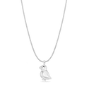 George The Puffin Pendant Catherine Best Silver Pendant on an 18