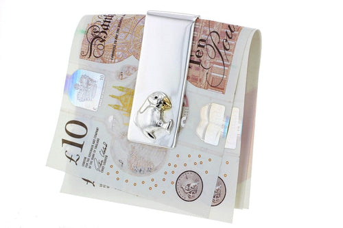 Silver and Gold Plated Puffin Money Clip Catherine Best Dev