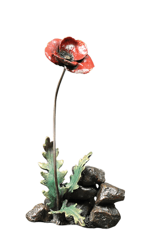 Richard Cooper Personalised Poppy Bronze Sculpture Catherine Best Dev