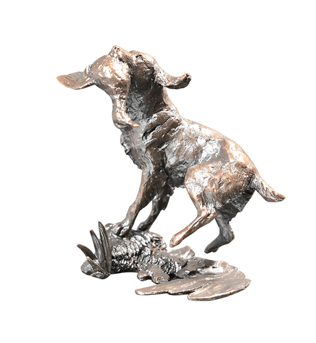 Richard Cooper Springer Spaniel Retrieving Bronze Sculpture Catherine Best Dev