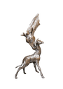 Richard Cooper Giraffe & Calf Solid Bronze Sculpture Catherine Best Dev