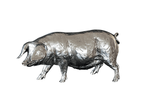 Richard Cooper Pig Nickel Resin Sculpture Catherine Best Dev 