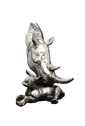 Richard Cooper Rhino and Calf Nickel Resin Sculpture Catherine Best Dev