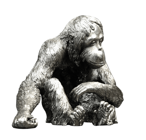 Richard Cooper Orangutan Nickel Resin Sculpture Catherine Best Dev