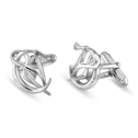 Capricorn Moon-sign Cufflinks Catherine Best Dev Silver