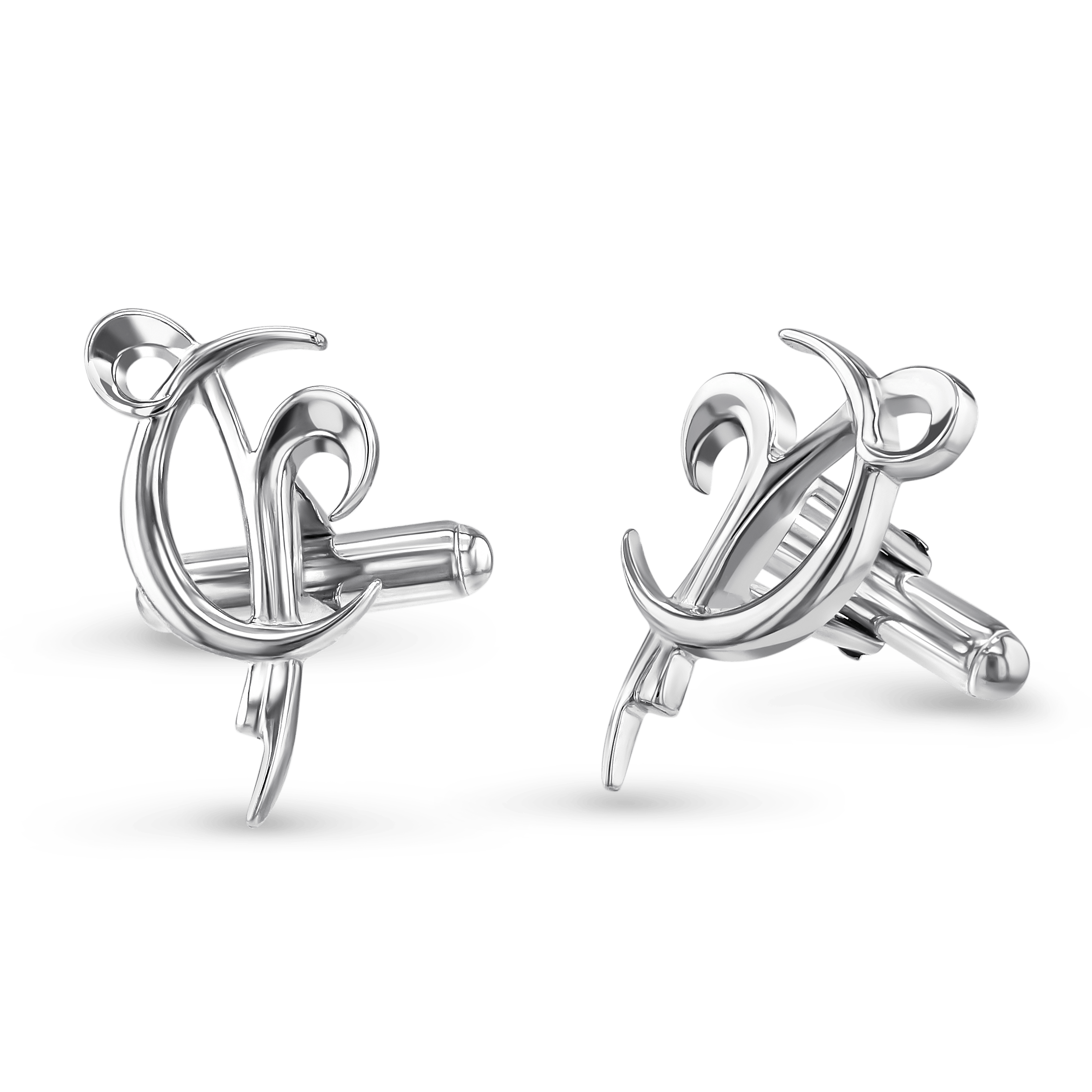 Aries Moon-sign Cufflinks Catherine Best Dev Silver