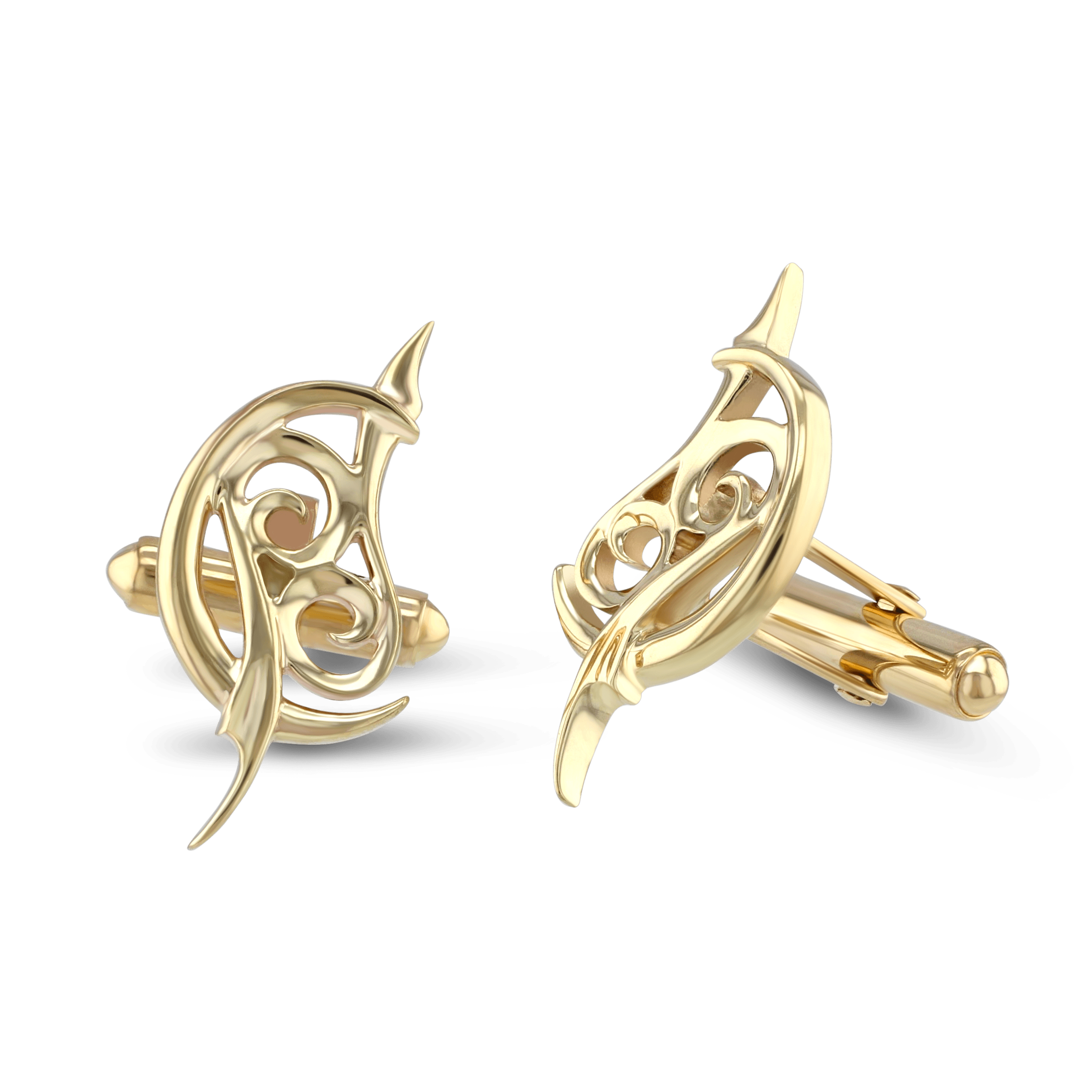 Cancer Moon-sign Cufflinks Catherine Best Dev Silver