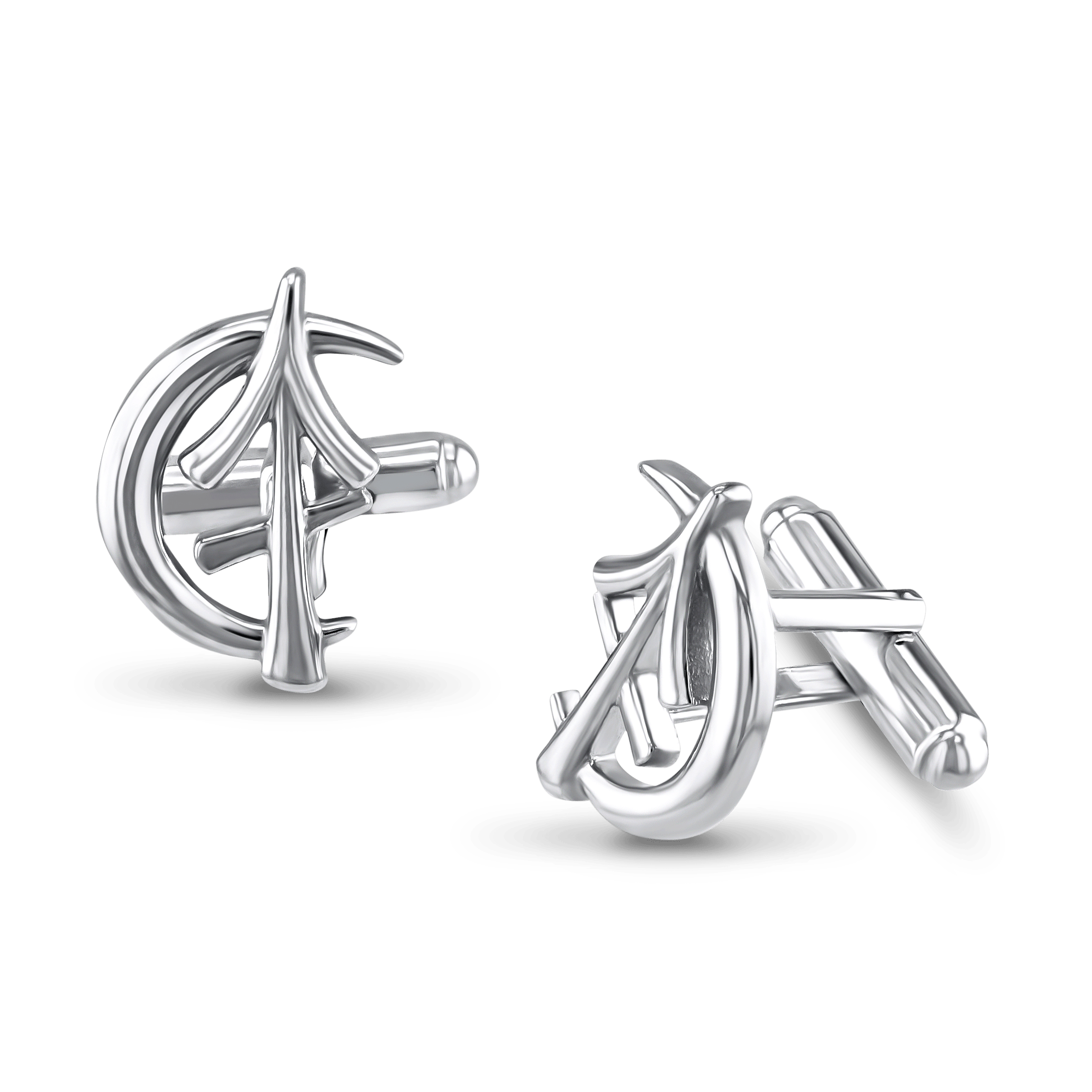 Sagittarius Moon-sign Cufflinks Catherine Best Dev Silver