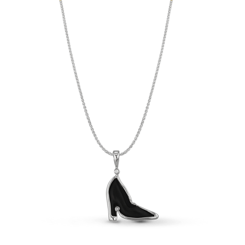 All Dressed Up Pendant Catherine Best Dev Pendant on a 18 chain