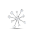 Starburst Silver and Cubic Zirconia Tie Pin Catherine Best Dev Smaller