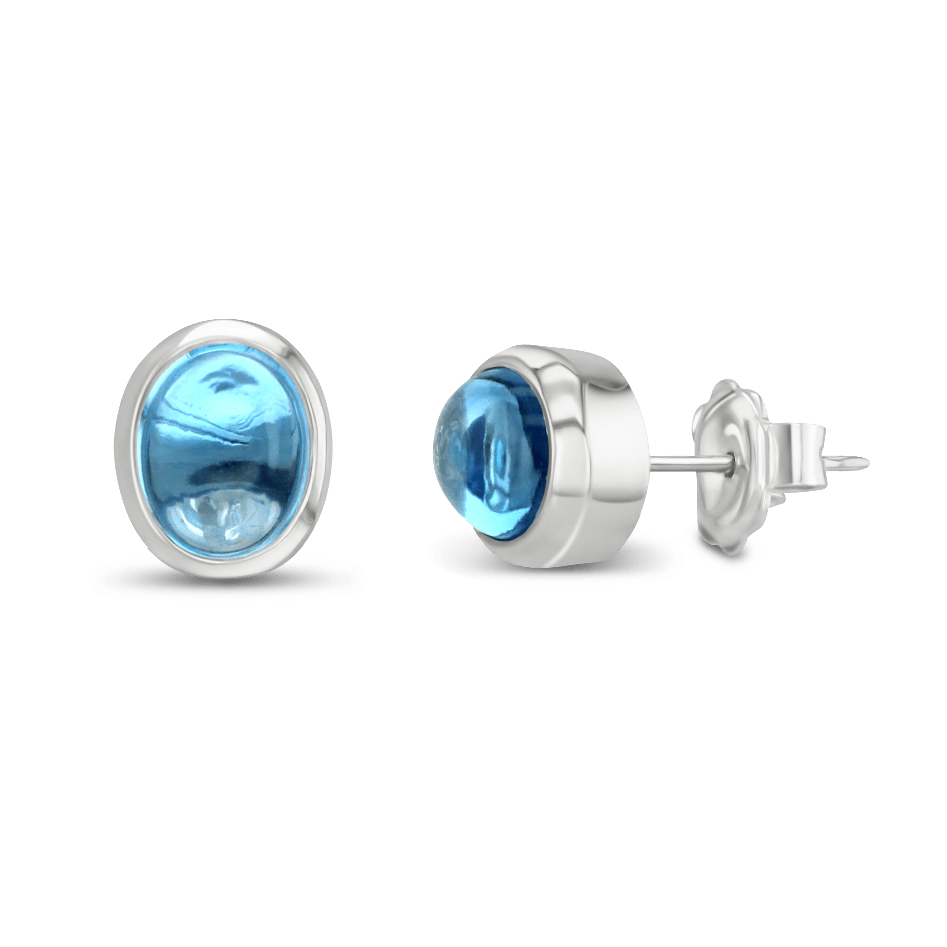 The CB Earrings Catherine Best Dev Blue Topaz Silver
