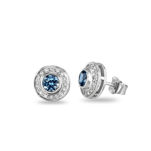 Wishing Well Earrings Catherine Best Dev Aquamarine Platinum 