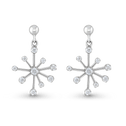 Starburst Earrings in Silver and Cubic Zirconia Catherine Best Dev