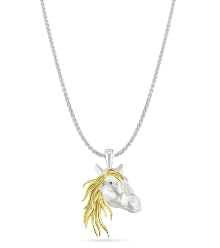 L'Amour Horse Pendant Catherine Best Pendant on a 18