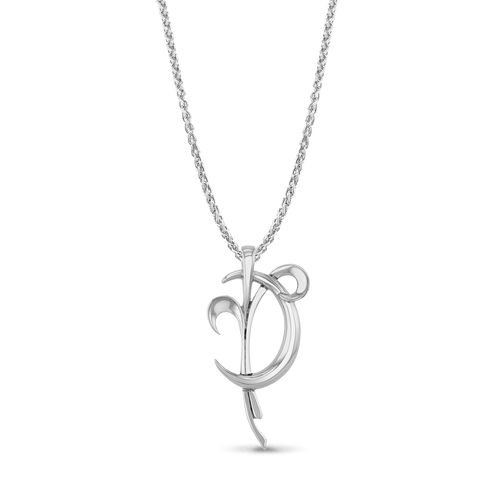 Aries Moon-sign Pendant Catherine Best Dev Silver Pendant on a 18