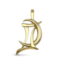 Gemini Moon-sign Pendant Catherine Best Dev 9ct Yellow Gold Pendant