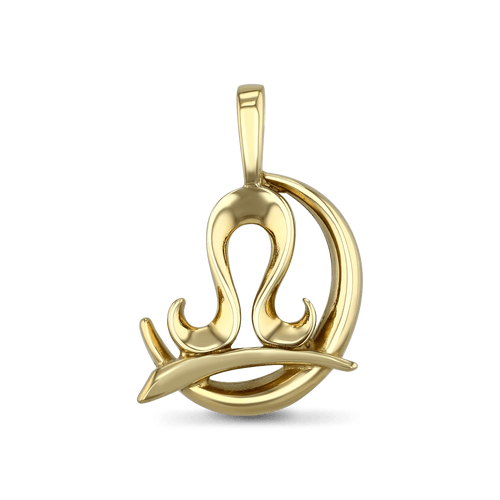 Libra Moon-sign Pendant Catherine Best Dev 9ct Yellow Gold Pendant