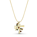 Nought and Crosses Pendant Catherine Best Dev Pendant on a 18 chain 