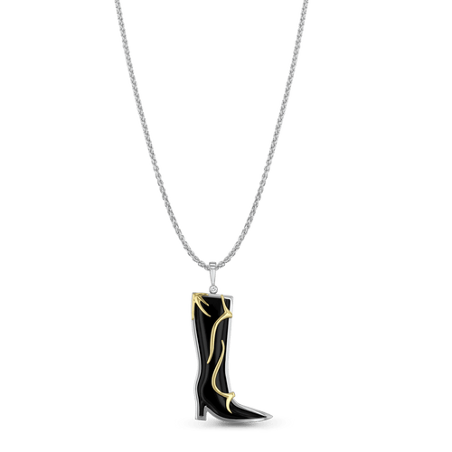 Stepping Out Pendant Catherine Best Dev Pendant on a 18 chain 