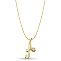 Initial A Love Letter Pendant Catherine Best Dev 9ct Yellow Gold Pendant on a 18 chain 