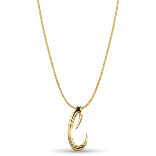 Initial C Love Letter Pendant Catherine Best Dev 9ct Yellow Gold Pendant on a 18 chain 