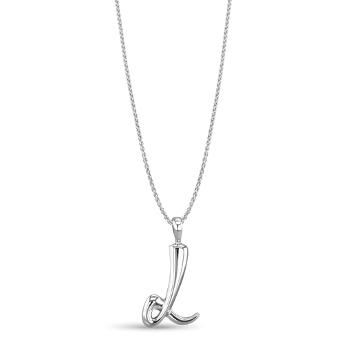 Initial L Love Letter Pendant Catherine Best Dev Silver Pendant on a 18 chain 