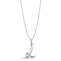 Initial L Love Letter Pendant Catherine Best Dev Silver Pendant on a 18 chain 