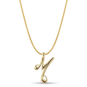 Initial M Love Letter Pendant Catherine Best Dev 9ct Yellow Gold Pendant on a 18 chain 