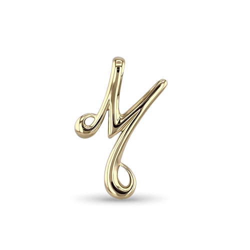 Initial M Love Letter Pendant Catherine Best Dev 9ct Yellow Gold Pendant