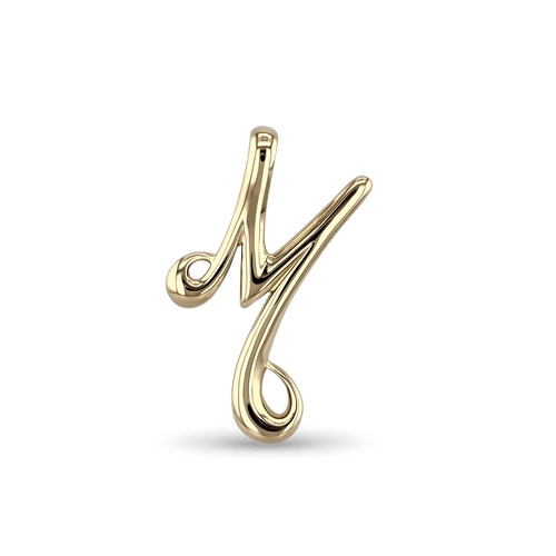 Initial M Love Letter Pendant Catherine Best Dev 9ct Yellow Gold Pendant 