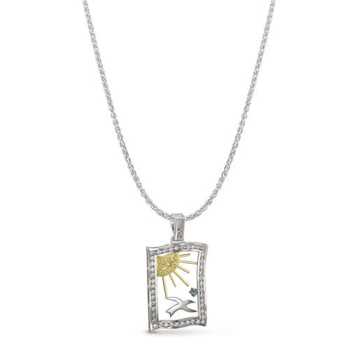 The Les Bourgs Charity Pendant Catherine Best Dev Pendant on a 18 chain 