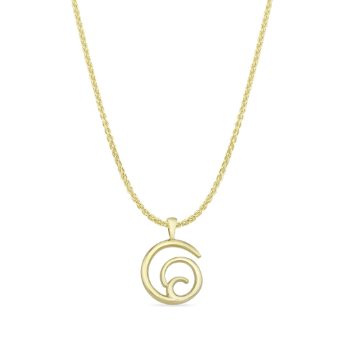 Belvoir Large Pendant Catherine Best 9ct Yellow Gold Pendant on and 18