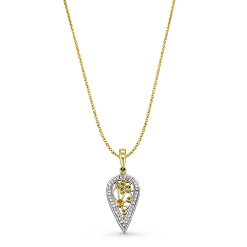Honeycomb Pendant Catherine Best Dev Pendant on a 18 chain