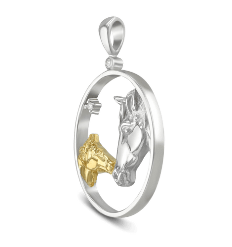 Love is Forever Silver & Gold Plated Pendant Catherine Best Dev