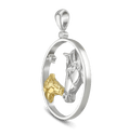 Love is Forever Silver & Gold Plated Pendant Catherine Best Dev