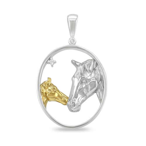 Love is Forever Silver & Gold Plated Pendant Catherine Best Dev Pendant
