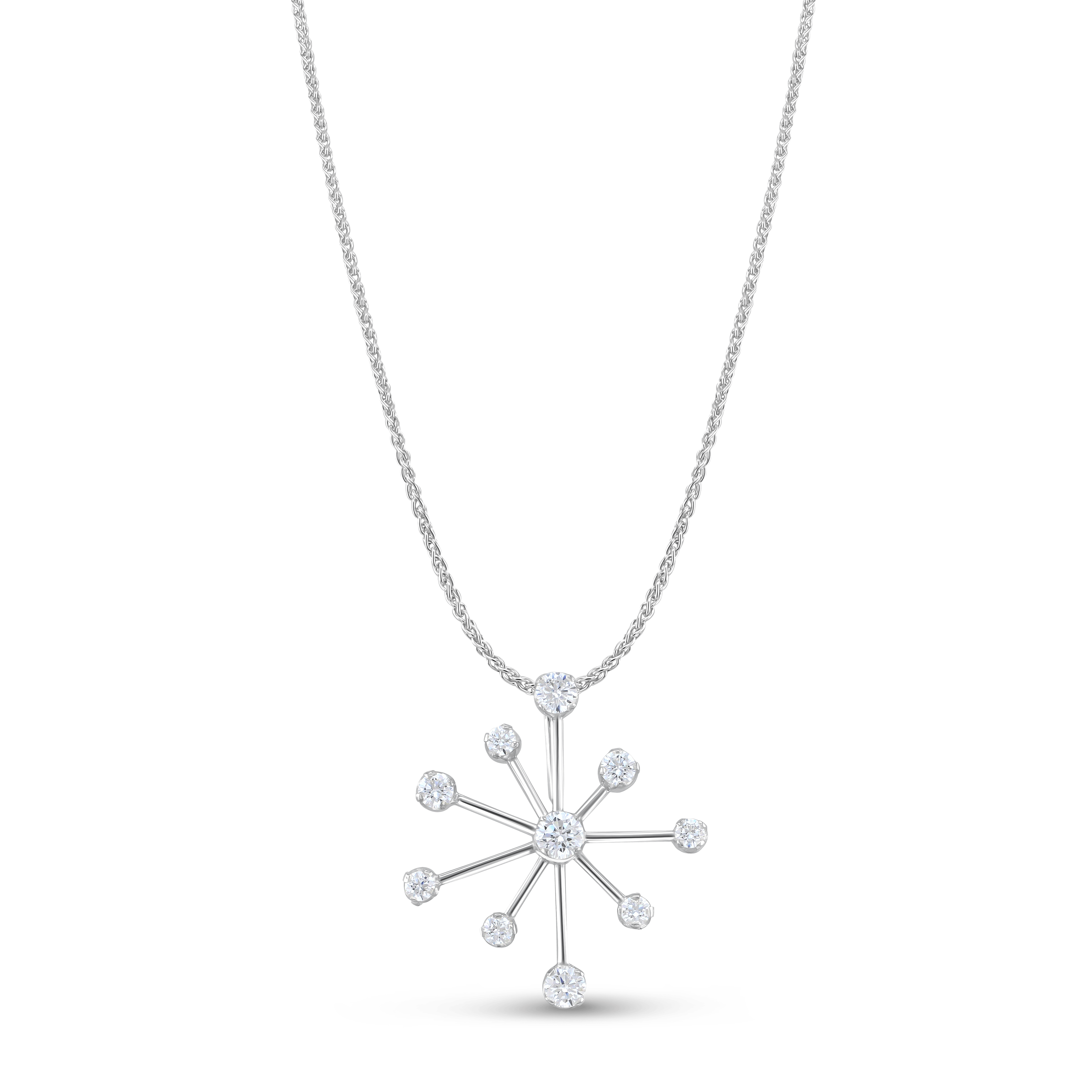Starburst Silver and Cubic Zirconia Pendant Catherine Best Dev Pendant