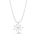 Starburst Silver and Cubic Zirconia Pendant Catherine Best Dev Pendant on a 18 chain