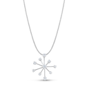 Starburst Silver and Cubic Zirconia Pendant Catherine Best Dev Pendant on a 18 chain 