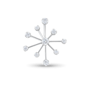 Starburst Silver and Cubic Zirconia Tie Pin Catherine Best Dev Larger