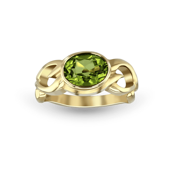 Hearts on Fire Ring Catherine Best Dev Peridot 9ct Yellow Gold 