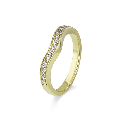 Starlight Ring Catherine Best Dev 18ct Yellow Gold Top Set Diamonds Higher 24mm Version