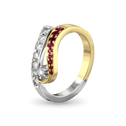 Reflect Ring Catherine Best Dev Ruby 18ct Yellow Gold & Platinum 