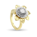Clematis Empress Ring Catherine Best Dev Silver and 9ct Yellow Gold 