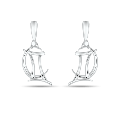 Gemini Moon-sign Earrings Catherine Best Dev Silver Drop